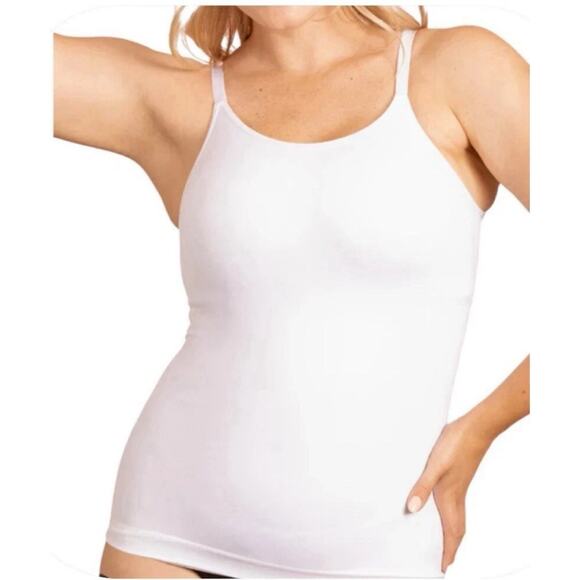 Empetua by Shapermint Women's Size XXL White All Day Everyday Scoop Neck Cami - Picture 1 of 8